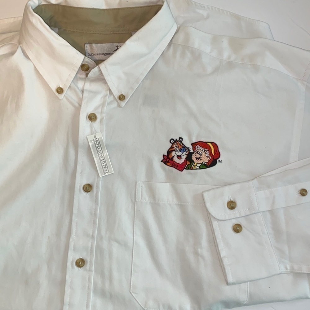Munsingwear Tony the Tiger Keebler elf long sleeve shirt size L